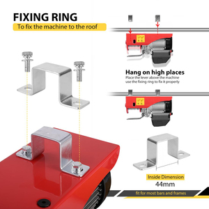 Alat Angkat Listrik 110V 1320 Lbs dengan Kontrol Jarak Jauh Nirkabel, Kawat Baja Berlapis Seng dengan Saklar Penghenti Darurat - Product Image 6