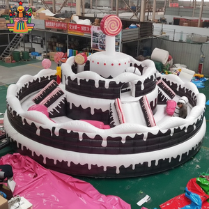 Castillo Inflable de PVC Resistente para Fiestas de Cumpleaños, Trampolín con Tobogán, Parque Infantil Inflable para Niños y Adultos, Alquiler <span class=keywords><strong>Comercial</strong></span> para Fiestas - Product Image 6