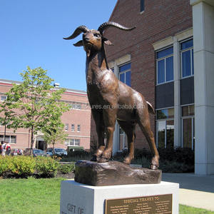 ヨーロッパの等身大ウォーキングブロンズヤギラム像屋外装飾用 - Product Image 6