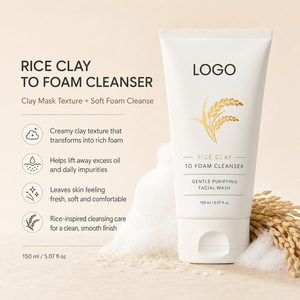 Limpiador Facial Profesional Purificante, Refrescante y Suavizante, Purifica los Poros, No Reseca, con Extracto de Arroz, para Piel Grasa y Mixta, Espuma Limpiadora de Arroz - Product Image 2