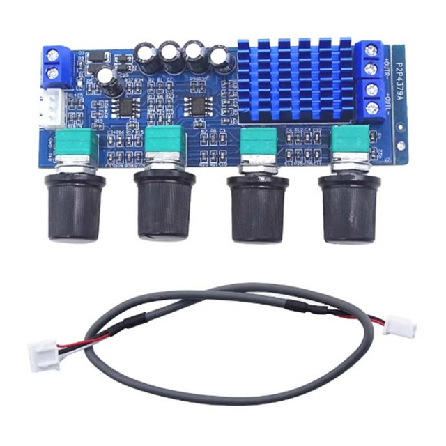 XH-M577 Digital Amplifier Board TPA3116D2 Audio Amplification Board High-power Tone Board Op-amp 12-24V