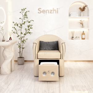 Yeni Tırnak Pedikür Spa Salon Mobilyaları Kahverengi Renk Pedikür İstasyonları Masajlı Pedikür Koltuğu - Product Image 2