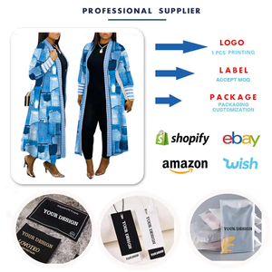 S3009 à la mode automne manteaux pour dames Cardigan femmes impression à manches longues tricoté Cardigan pull Long <span class=keywords><strong>manteau</strong></span> pour les femmes - Product Image 3