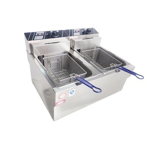 พาณิชย์ไก่มันฝรั่งทอดเครื่องทอดสแตนเลสไฟฟ้าหม้อทอดลึก - Product Image 2