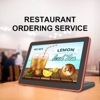 OEM RK3128 Android Tablet L-Shape Desktop Touch Commentaires des clients Restaurant Reconnaissance faciale Lumières LED Tout nouveau Rockchip