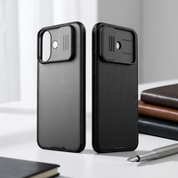 Étui de téléphone Nillkin pour Xiaomi Redmi Note17 Pro avec couverture de caméra coulissante, antichoc, anti-empreintes digitales, coque de protection TPU+PC