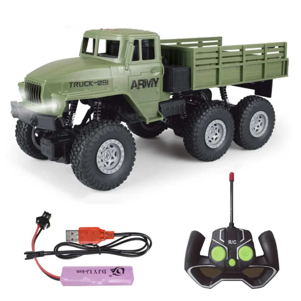RC Military Truck 1:16 scale six-wheel 4 channel Military Model Toys Remote Control Military Truck