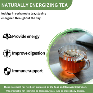 Bebida de apoyo inmunológico digestivo energizante certificado orgánico libre de OGM té de hierbas naturales <span class=keywords><strong>Yerba</strong></span> Mate bolsas de té - Product Image 4