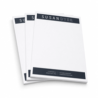 Papel de Carta Artístico de Lujo Personalizado para la Marca Empresarial, Correspondencia Profesional, Documentos Oficiales - Marca LEISA, Logotipo Personalizado