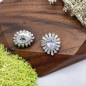 Hàng Mới Về Thiết Kế Độc Đáo Sáng Bóng Zircon Pha Lê Rhinestone Kim Cương Phụ Kiện May Mặc Nút Thủ Công Với Đá Zircon - Product Image 4
