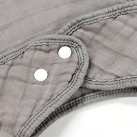 Bavoir bandana pour bébé en coton biologique de bambou, lavable, couleur unie personnalisée, pour nourrissons, serviette anti-bave, produits pour bébés