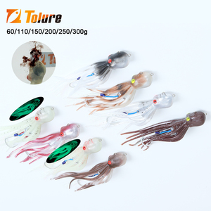 Tolure 60G 110G 150G 200G 250G 300G UV Appât Souple Lumineux Meilleur Pesca Natation Calmar Pêche Pieuvre Leurres - Product Image 1