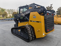 Merek Terbaik Cina XC7-TV12 Compact Mini Track Skid Steer Loader dengan Bucket 0.6m³, Kabin ROPS/FOPS, dan Berbagai Lampiran