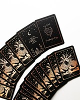 Carte d'affirmation Positive en feuille d'or, impression personnalisée de jeux de santé mentale, vente en gros