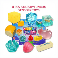Nouveautés : Ensembles de jouets squishy, jouets anti-stress en forme de boulettes, beurre et fromage, cubes anti-stress, squishies axolotl en matériau TPR, pour enfants de 14 ans et plus