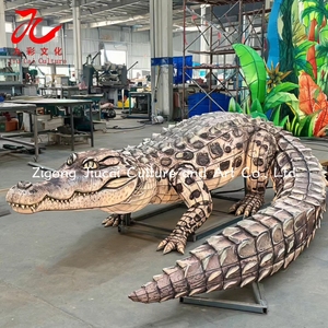 Lanterne personnalisée en forme de <span class=keywords><strong>crocodile</strong></span> de grande taille, étanche, réaliste, sculpture d'animal pour la <span class=keywords><strong>décoration</strong></span> de parcs à thème en plein air et de festivals de lumières - Product Image 5