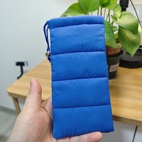 Vente en gros en usine pochette à lunettes en duvet synthétique avec cordon de serrage sac de lunettes personnalisé sac d'emballage pour lunettes de soleil