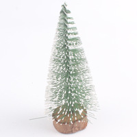 Mini sapin de Noël artificiel en PVC, ornement de bureau, bricolage, aiguilles de pin enneigées, décoration intérieure pour les fêtes, maison et bureau