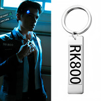 Anime Game Detroit Become Human Keychain Connor RK800 Halloween Fashion Man Woman Cosplay Accessory Gifts