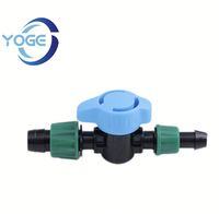 Konektor Selang Air Murah Bahan PP Berkualitas Tinggi, Pipa Taman 1/2" 3/4" Ulir Jantan, Konektor Barb Selang Air, Katup Mini Irigasi Tetes