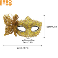 Nouveau Masque PVC Papillon Venise Princesse pour Fête de Carnaval, Soirée Danse, Maquillage, Fournitures de Fête d'Halloween