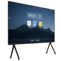 Pantalla multitáctil de 75 pulgadas para dedos, pantalla LCD inteligente para sala de reuniones, pizarra blanca inteligente interactiva digital electrónica