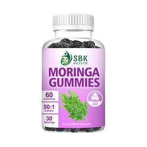 New Arrival Moringa Gummies Moringa 50:1 Extract Immune Antioxidant Support Beauty <b>Supplement</b> - Product Image 1
