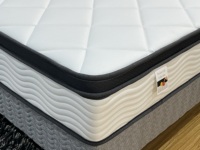 Matelas King Size Matelas à ressorts pour hôtel de luxe Matelas double de couchage à ressorts ensachés compressé Queen Roll up Euro Top