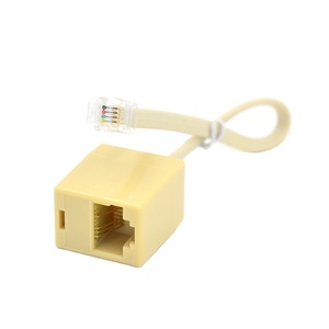 Câble d'extension Ethernet vers téléphone OEM/ODM Cat5/Cat6 RJ45 mâle vers RJ9 femelle en cuivre pur pour ordinateur - Product Image 1