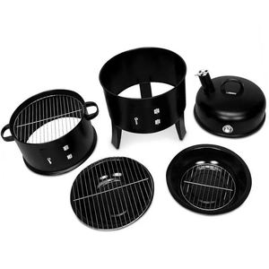 Parrilla y Ahumador Vertical de Carbón 3 en 1 sin Humo - Product Image 4