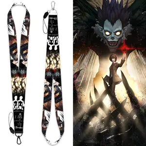 2 Design High Quality 45x2.5cm Polyester Neck Lanyards for Fans of Anime Death Note