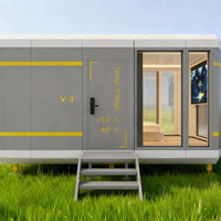 Capsule spatiale V3 de 19,8 m² – Maison préfabriquée en kit pour le glamping, mini-maison pour les centres de villégiature et le camping