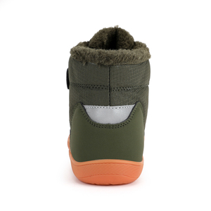 Garçon filles bottes de neige bout large haut chaussures pieds nus fourrure à l'intérieur enfants chaussures décontractées étanche crochet enfants chaussures - Product Image 2