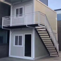 Garage modulaire portable en conteneur plat, panneaux sandwich, structure en acier, abri de voiture détachable, entrepôt conteneur