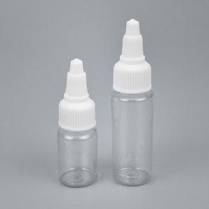 Pet Transparent Glue <b>Bottles</b> 20ml 15ml Cylindrical With Pointed Spout For Paint Coating <b>Squeeze</b> Packaging - Product Image 1