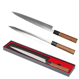 Stainless Steel Japanese Sashimi Sushi Fillet Knife With Ebony Star Anise Handle