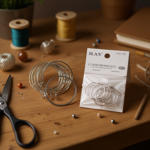 Orecchini a cerchio Ilan 30 mm, 10 pezzi, forniture per artigianato - Product Image 2