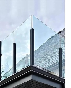 <span class=keywords><strong>Escalier</strong></span> de luxe garde-corps extérieur en acier inoxydable 304 verre balcon garde-corps en verre trempé <span class=keywords><strong>Mini</strong></span> poteau - Product Image 1