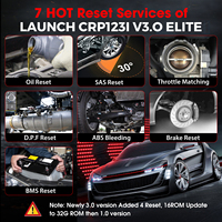 Escáner de Diagnóstico OBD2 LAUNCH CRP123I V3.0 Elite con DOIP y CAN FD, Herramienta de Diagnóstico para Motor, ABS, SRS y Transmisión