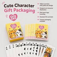 Cartes à Jouer Personnalisées de Dessins Animés, Cartes de Tarot Écologiques, Durables, Portables, Personnages Mignons Personnalisés, Boîte Cadeau Familiale en Papier