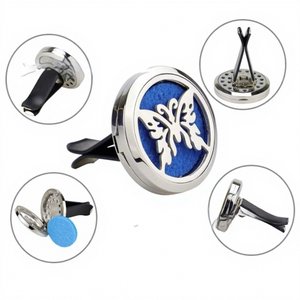 Özel Logo Toptan CNC İşlemeli Alaşımlı Araç Havalandırma Aromaterapi Difüzör Klipsi Araç Kokusu Üreticisi - Product Image 3