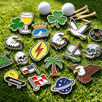 Marqueur de balle de golf imprimé pour les sports de plein air, logo imprimé, marqueur de balle de golf de qualité supérieure