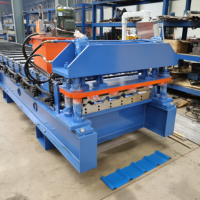 Machine automatique de fabrication de tuiles de toiture électrogalvanisées, machine à panneaux de toiture trapézoïdaux en tôle simple couche