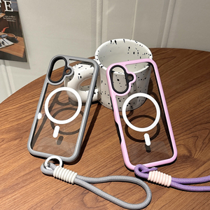 <span class=keywords><strong>Coque</strong></span> de téléphone magnétique de couleur unie simple et élégante pour Apple 16Promax IPhone15plus antichoc 14 <span class=keywords><strong>cordon</strong></span> de main 13 12 <span class=keywords><strong>11</strong></span> - Product Image 2