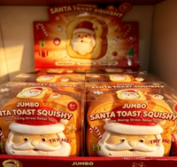 Nouveauté Noël : Jouet Squishy Fidget à remontée lente, fait main, grande taille, en stock, emballé en coffret cadeau