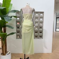 Robe fendue en dentelle à empiècements en os de poisson, nouvelle collection été, mode boutique