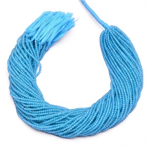 AAA + Apatite bleu ciel 3mm Micro perles rondelle à facettes Apatite bleue de mer naturelle pierres précieuses semi-précieuses perles en vrac pour bijoux - Product Image 2