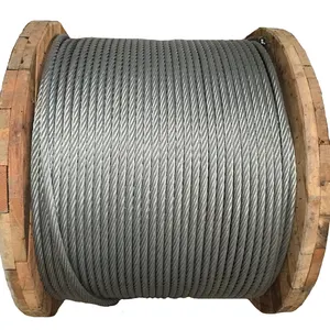 Cuerda de alambre galvanizado 6x19S cable de elevación iwrc cuerda de acero precio buena calidad