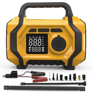 All-in-One công suất lớn 10A đỉnh hiện tại ngân hàng điện xe khẩn cấp nhảy khởi động lửa khởi động màn hình kỹ thuật số 80W Đầu Ra Màu Vàng - Product Image 5