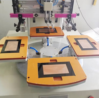 QFW Machine de sérigraphie à plateau tournant à lentille en verre automatique Imprimante d'écran à plateau tournant à plat pour la sérigraphie de panneaux de verre